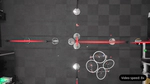 Hierarchical Trajectory Planning of Floating-Base Multi-Link Robot for Maneuvering in Confined Environments
