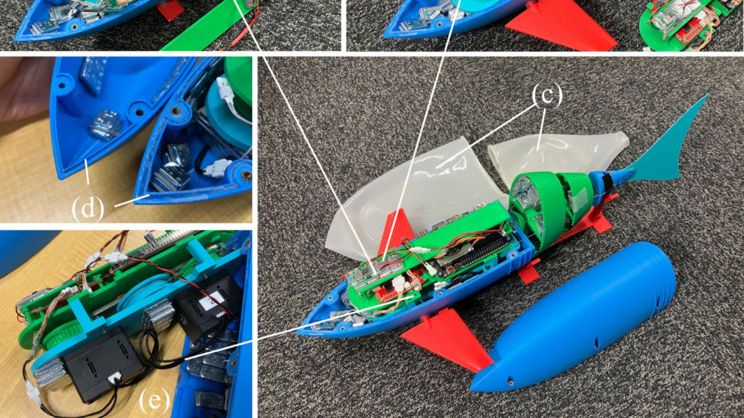 Design, Modeling and Direction Control of a Wire-Driven Robotic Fish Based on a 2-DoF Crank-Slider Mechanism